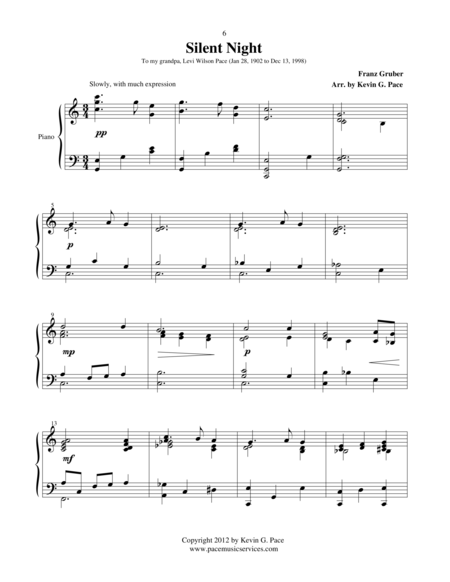 Silent Night Advanced Piano Solo Page 2