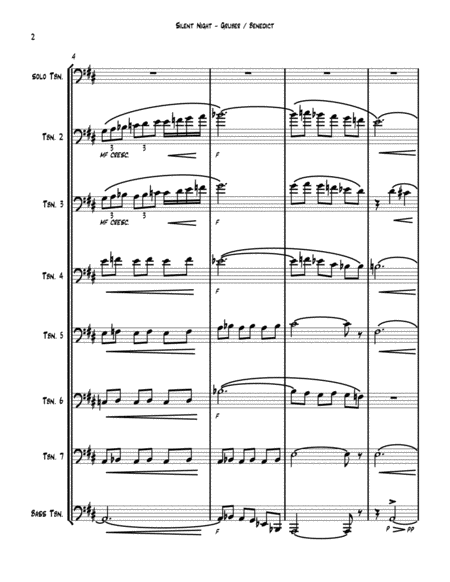 Silent Night For 8 Trombones Page 2