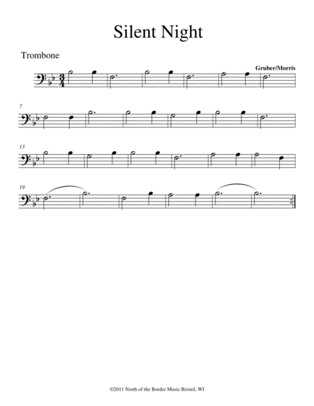 Silent Night For Brass Choir Page 2