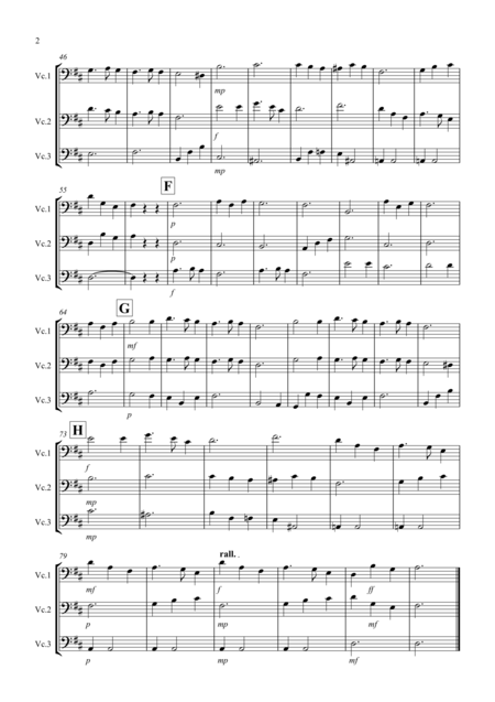 Silent Night For Cello Trio Page 2