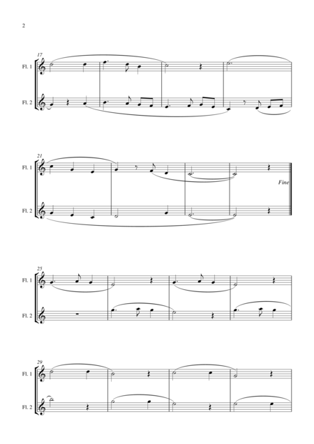 Silent Night For Flute Duet Suitable For Grades 1 5 Page 2