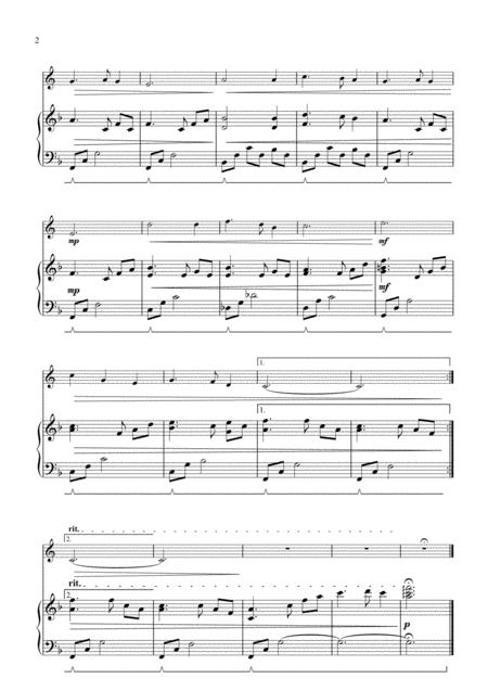 Silent Night For Solo Horn In F And Piano Page 2