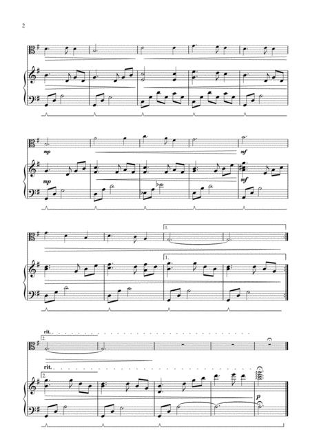 Silent Night For Solo Viola And Piano Page 2