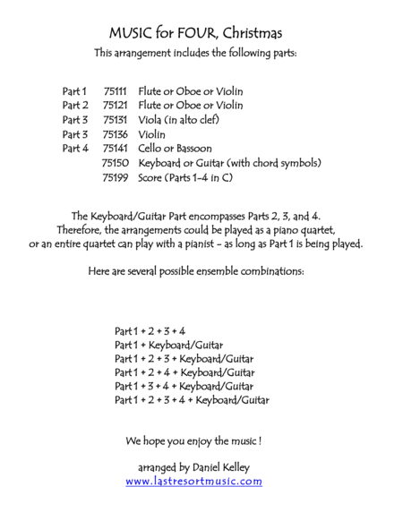 Silent Night For String Quartet Or Mixed Quartet Or Piano Quintet Page 2