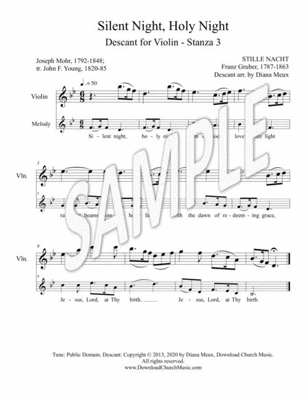 Silent Night Holy Night Violin Melody Descant Page 2