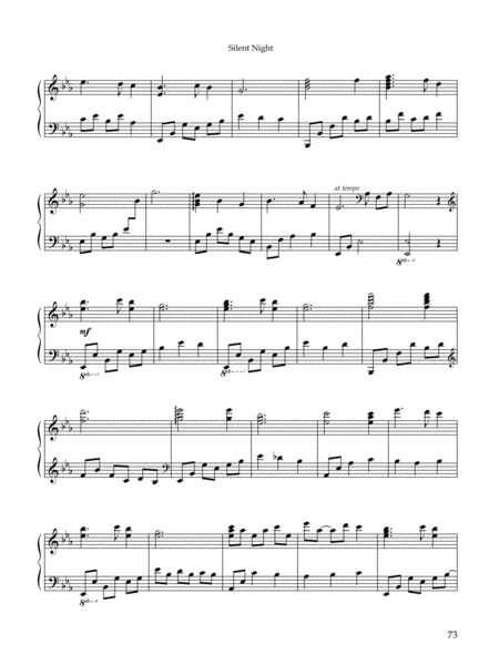 Silent Night Solo Piano Page 2