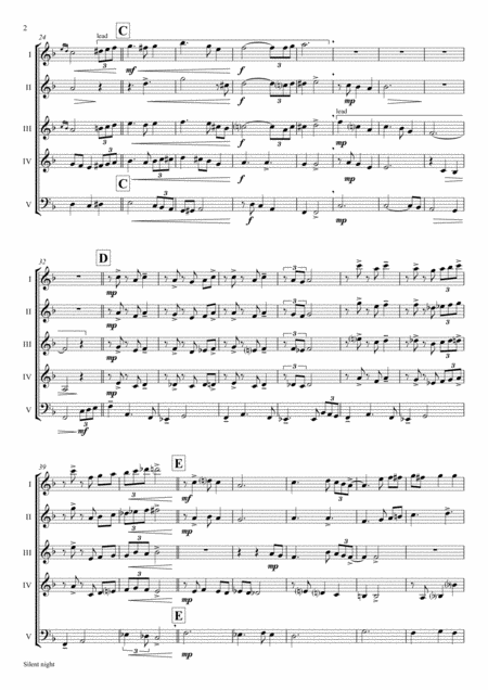 Silent Night Stille Nacht Jazz Waltz Mallet Quintet Page 2