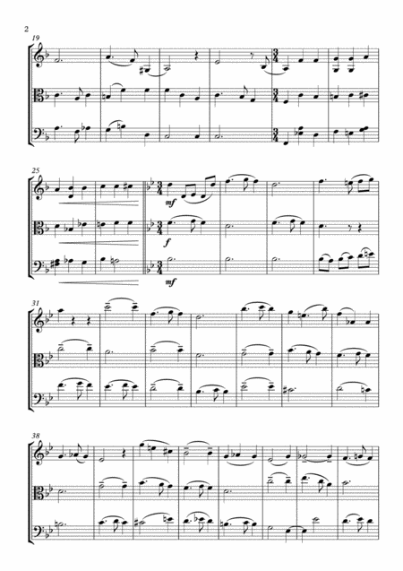 Silent Night String Trio Grades 3 Part Scores Included Page 2