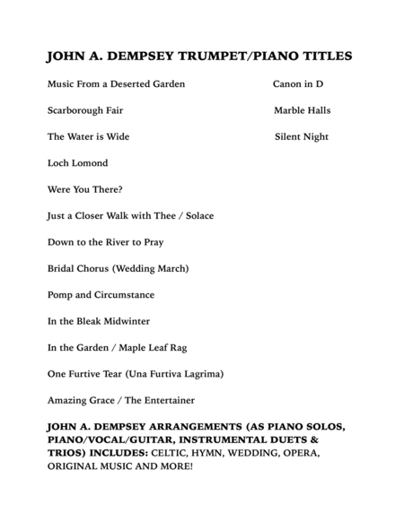 Silent Night Trumpet And Piano Page 2