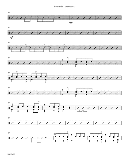 Silver Bells Arr Mark Hayes Drums Page 2