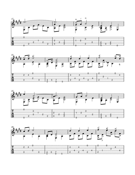 Silver Bells Fingerstyle Guitar Page 2
