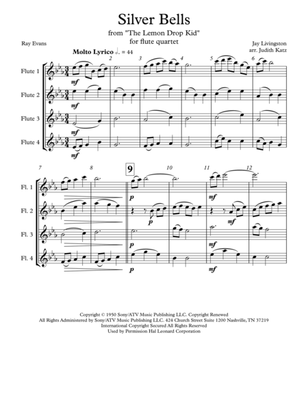 Silver Bells For Flute Quartet Page 2