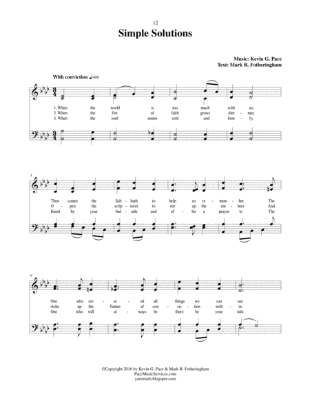Simple Solutions An Original Hymn Page 2
