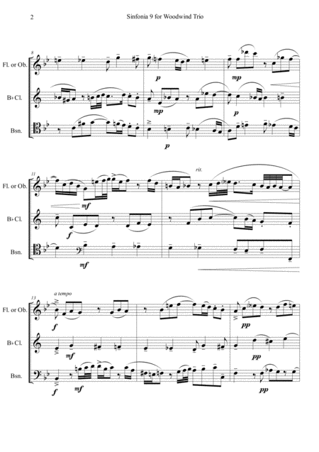 Sinfonia 9 For Woodwind Trio Page 2