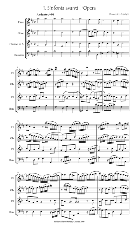 Sinfonia Avanti L Opera For Woodwind Quartet Page 2