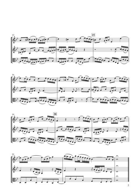 Sinfonia No 14 Bwv 800 For Two Violins Viola Page 2