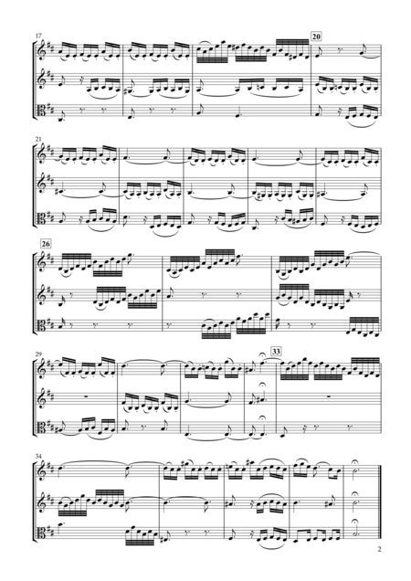 Sinfonia No 15 Bwv 801 For Two Violins Viola Page 2