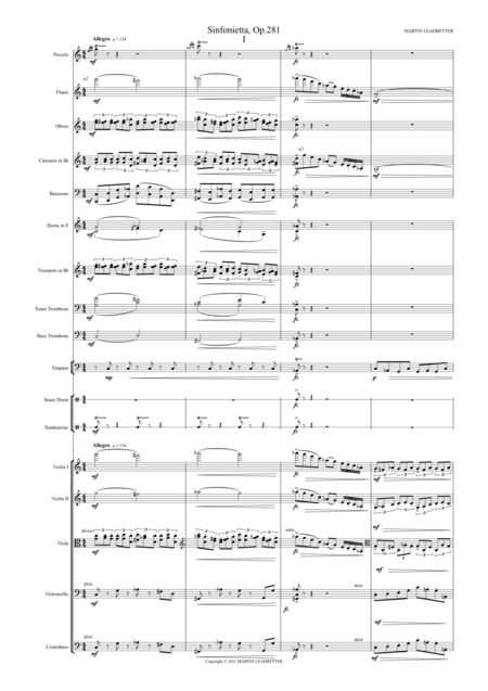 Sinfonietta Op 281 Page 2