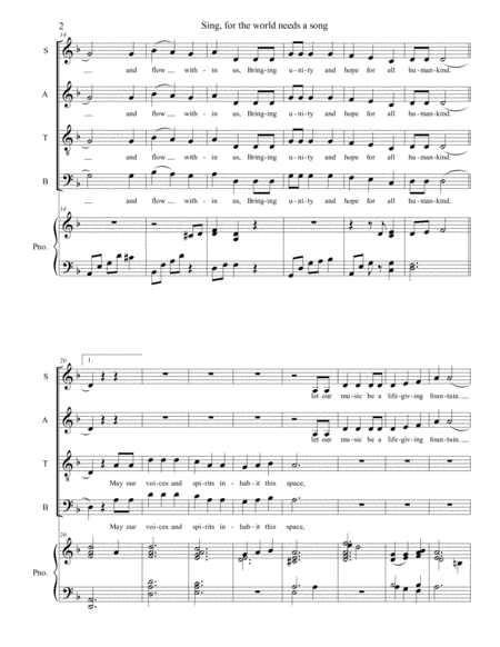 Sing For The World Needs A Song Page 2