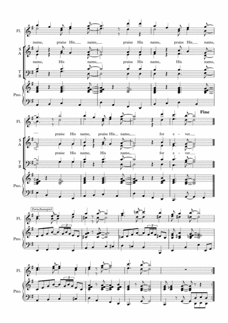 Sing To The Lord A New Song Psalm 96 For Satb Rhythmical Choir Piano Optional 2 Flutes Page 2