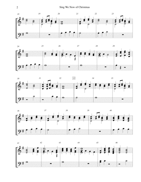 Sing We Now Of Christmas For 2 Octave Handbell Choir Page 2