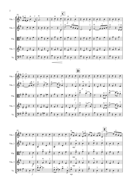 Singin In The Rain For String Quartet Page 2