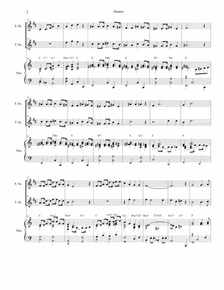 Sisters Duet For Soprano And Tenor Saxophone Page 2