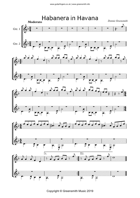 Six Guitar Duets For The Development Of Sight Reading Intermediate Level Page 2