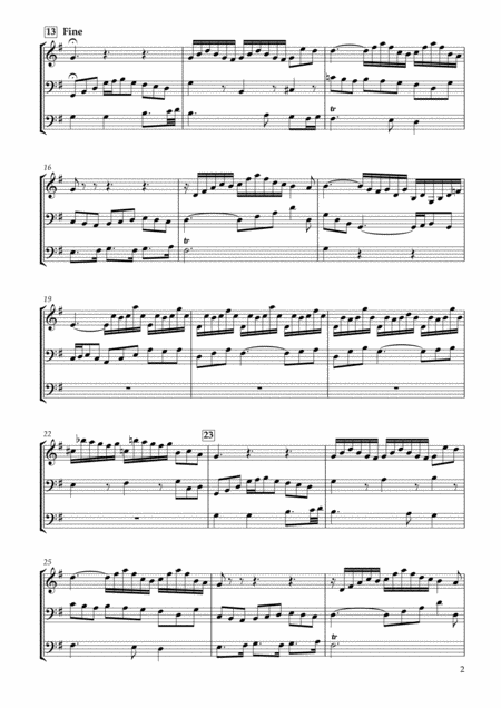 Six Schubler Chorales No 5 Bwv649 Ach Bleib Bei Uns Herr Jesu Christ For Violin 2 Violoncellos Page 2