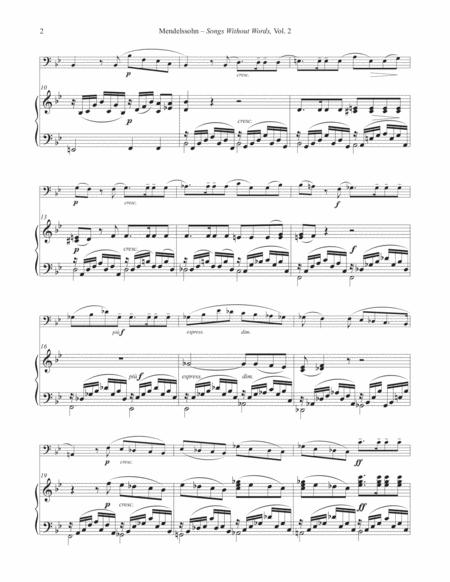 Six Songs Without Words For Tuba Or Bass Trombone Piano Volume Ii Page 2