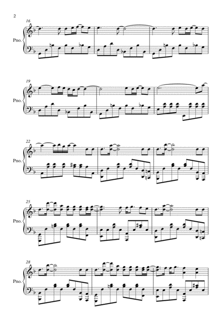 Skyfall D Minor By Adele Piano Page 2