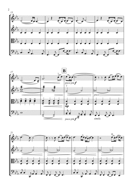 Skyfall For String Quartet Page 2