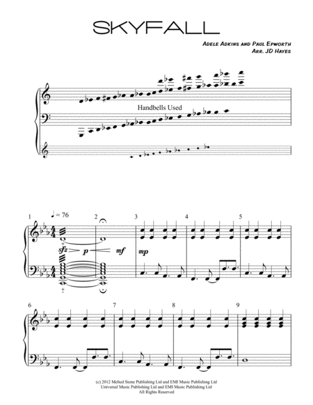 Skyfall Handbells Page 2