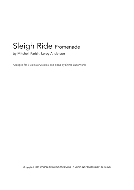 Sleigh Ride Promenade Page 2