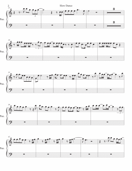 Slow Dance Piano Easy Key Of C Page 2