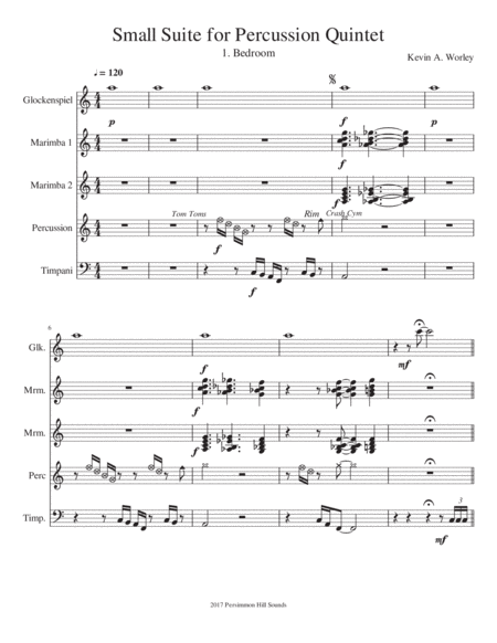 Small Suite For Percussion Quintet Page 2