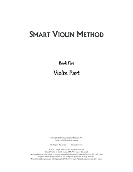 Smart Violin Method Book Five For Violin And Piano Page 2