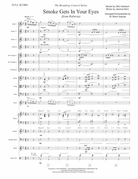 Smoke Gets In Your Eyes Full Score Parts Page 2