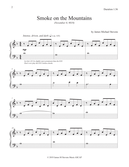 Smoke On The Mountains Piano Solo Page 2