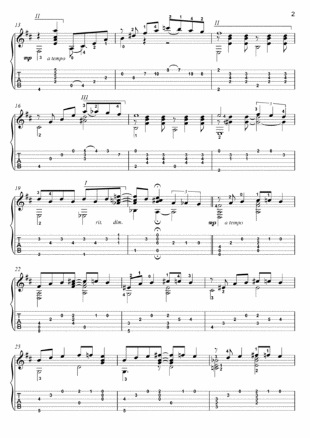 So Nice Summer Samba Guitar Fingerstyle Page 2