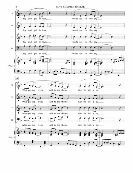 Soft Summer Breeze Satb Piano Acc Page 2
