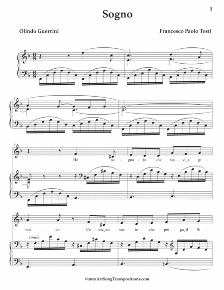 Sogno Transposed To F Major Page 2