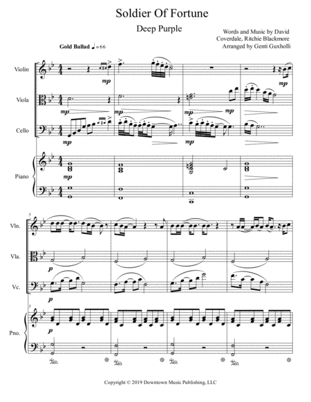 Soldier Of Fortune Piano Quartet Page 2