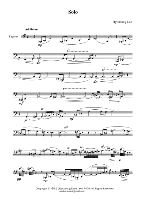 Solo For Bassoon Page 2