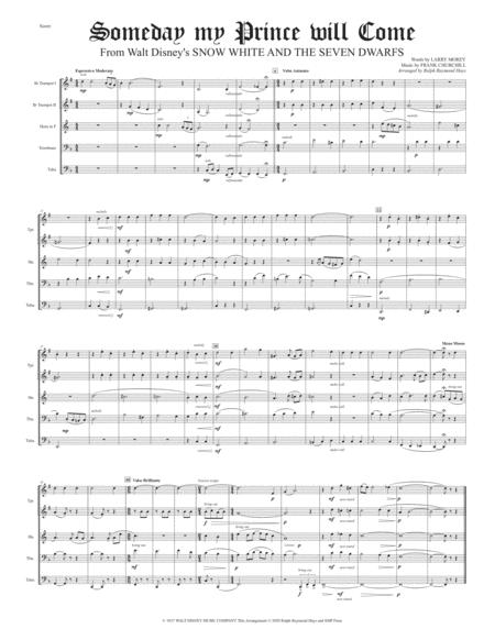 Some Day My Prince Will Come For Brass Quintet Page 2