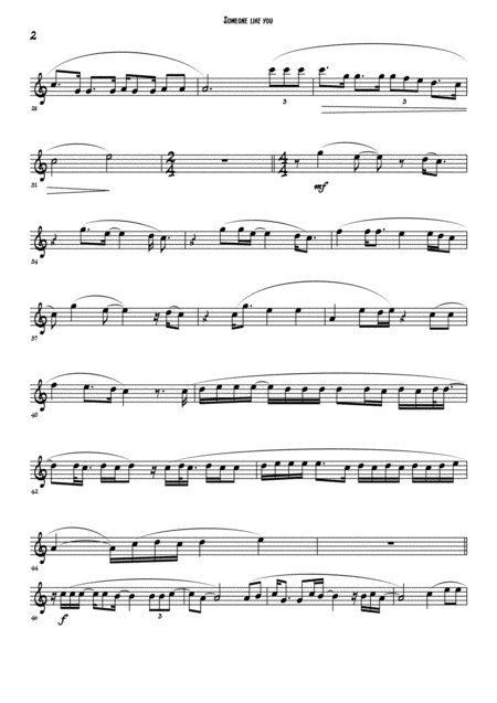 Someone Like You Oboe Piano Page 2