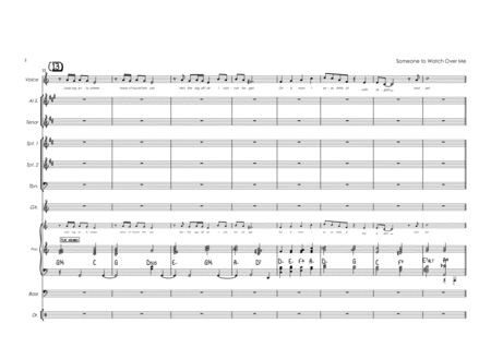 Someone To Watch Over Me C Major 5 Horns And Rhythm Section Page 2