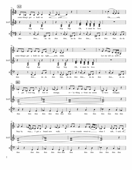 Somethings Got A Hold On Me Satb A Cappella Page 2