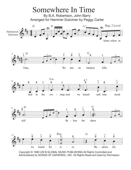 Somewhere In Time Hammer Dulcimer Solo Page 2