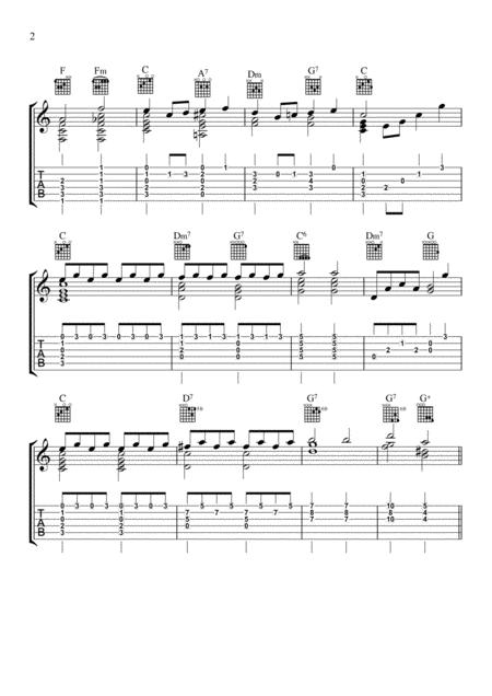 Somewhere Over The Rainbow For Solo Guitar Page 2